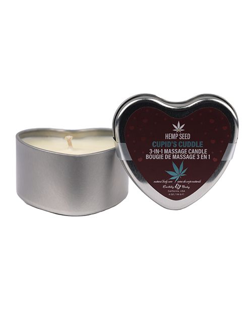 Earthly Body 3-in-1 Massage Heart Tin Candle