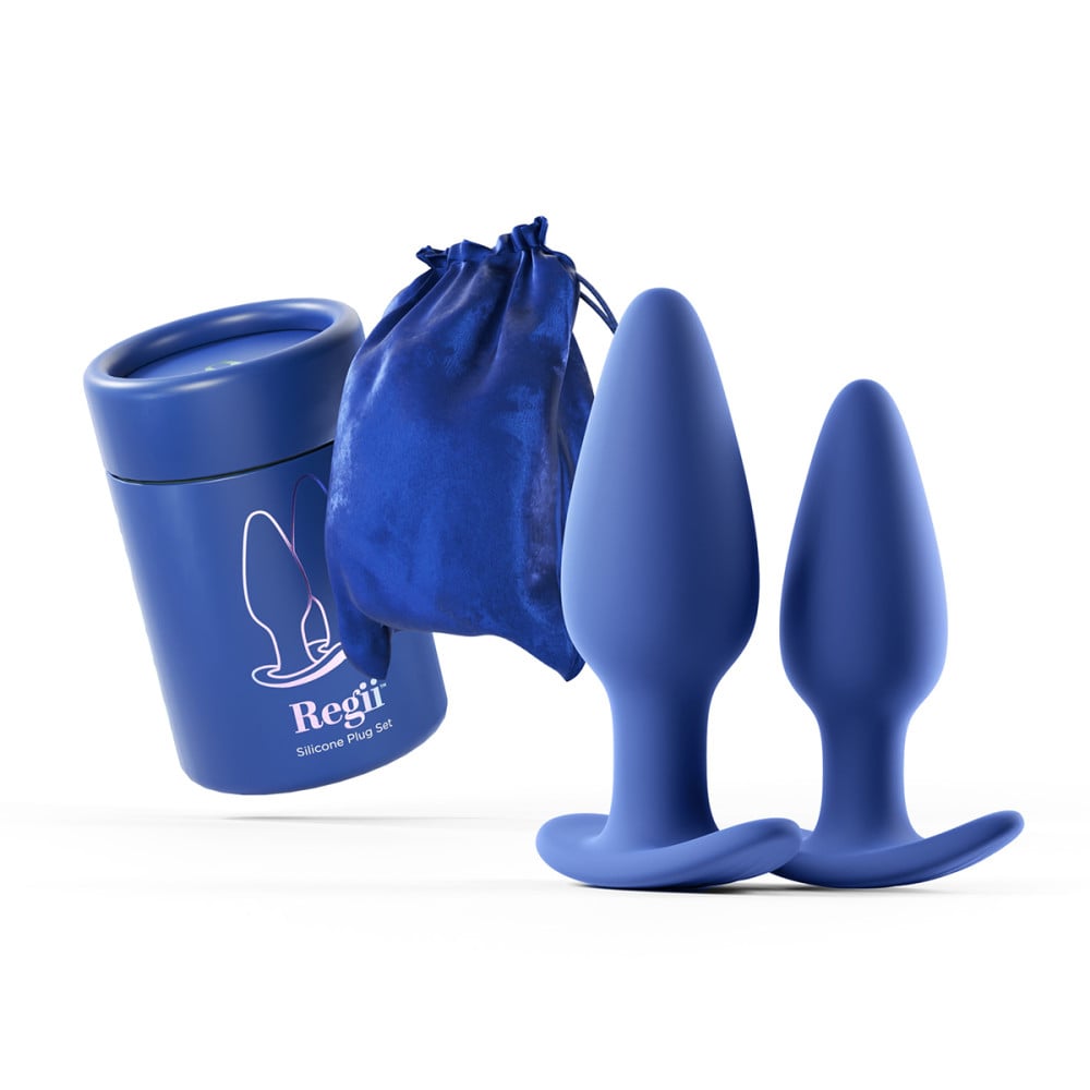 Biird Regii 2-Piece Blue Anal Plug Set | Melody's Room