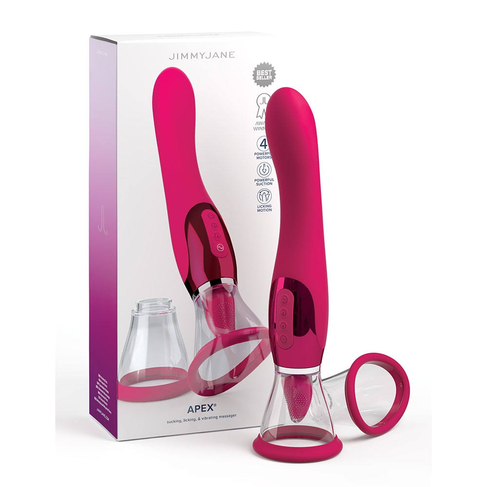 Jimmyjane Apex 4-in-1 Suction & G-Spot Vibrator