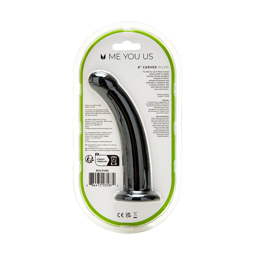 Me You Us 6" Curved Silicone Dildo | Melody's Room