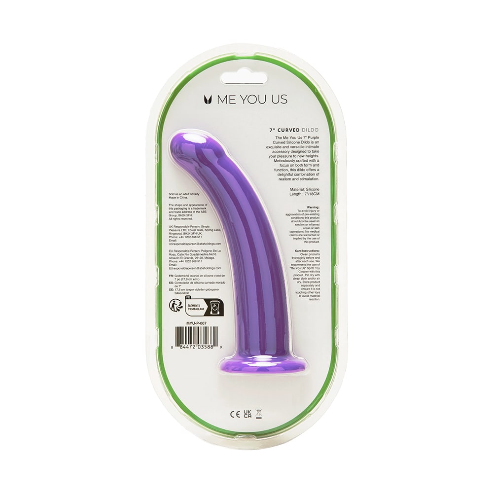 Me You Us 7" Curved Silicone Dildo | Melody's Room