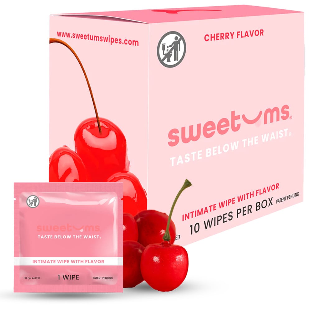 Sweetums Intimate Wipes Cherry Flavor | Melody's Room