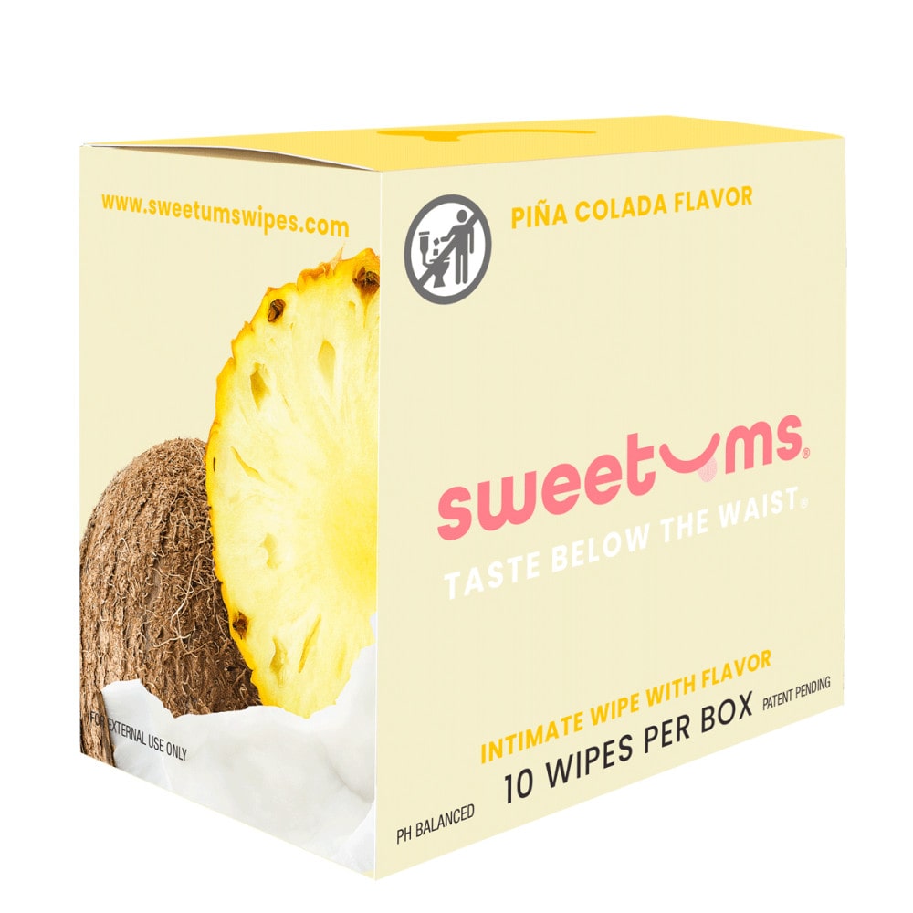 Sweetums Intimate Wipes Pina Colada Flavor | Melody's Room