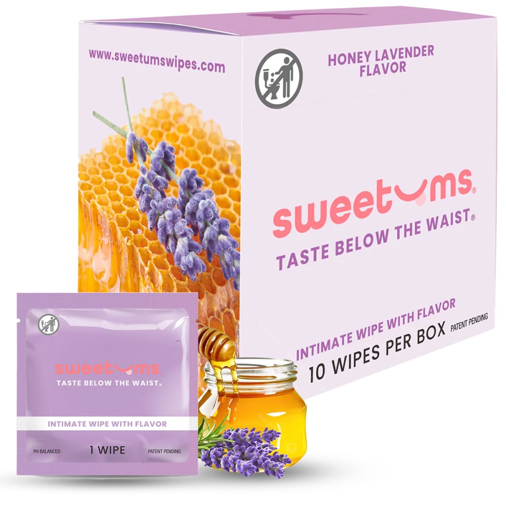 Sweetums Intimate Wipes Honey Lavender Flavor | Melody's Room