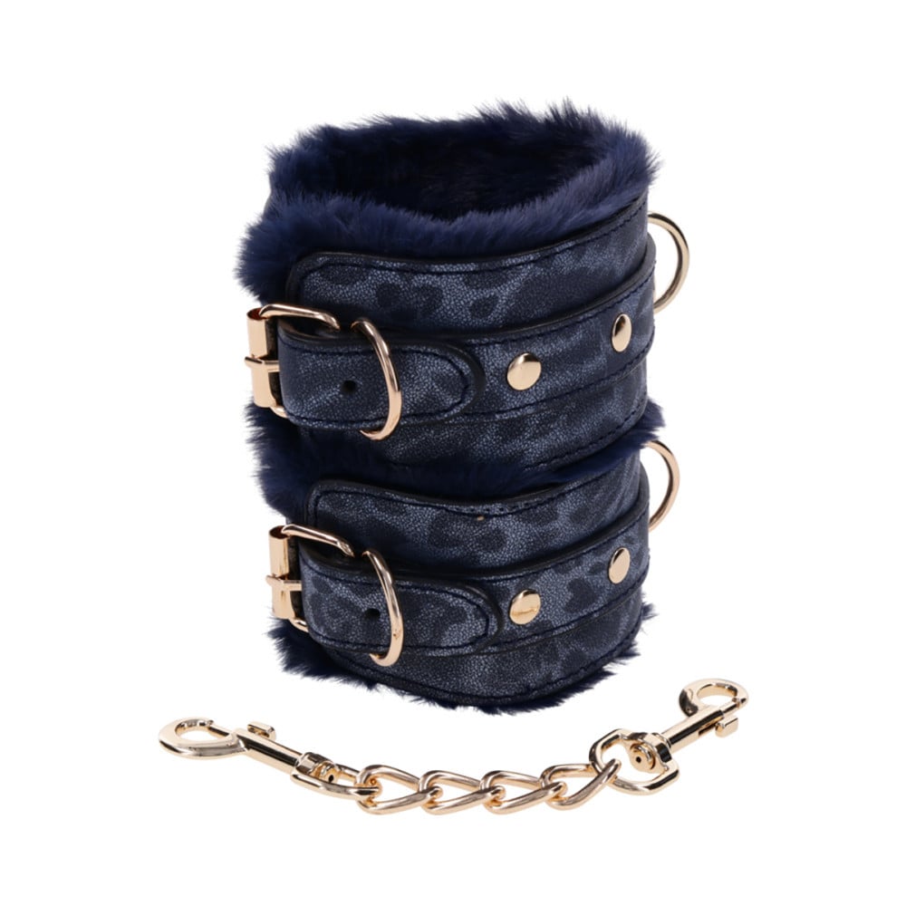 Sex & Mischief Cougar Faux Fur Handcuffs | Melody's Room