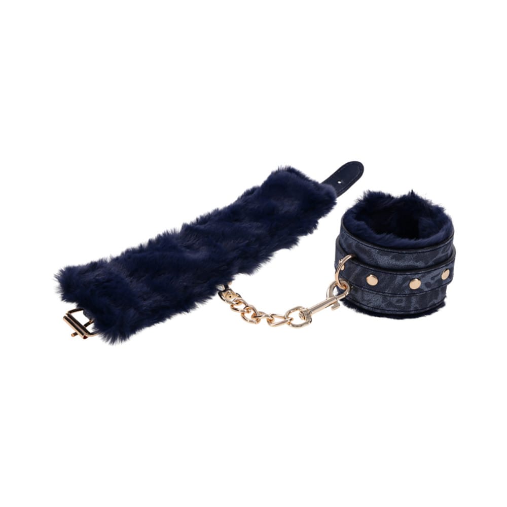 Sex & Mischief Cougar Faux Fur Handcuffs | Melody's Room