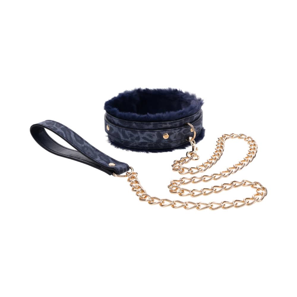 Sex & Mischief Cougar Faux Fur Collar & Leash | Melody's Room