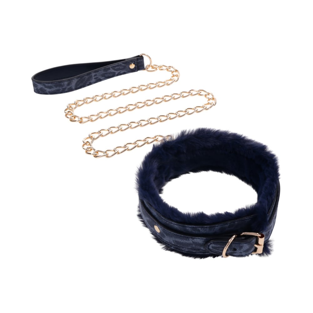 Sex & Mischief Cougar Faux Fur Collar & Leash | Melody's Room