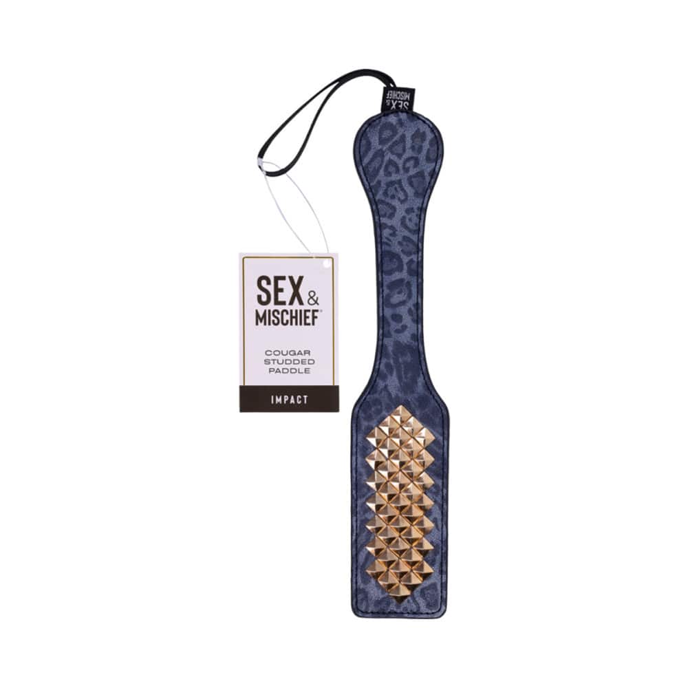 Sex & Mischief Cougar Studded Paddle | Melody's Room 