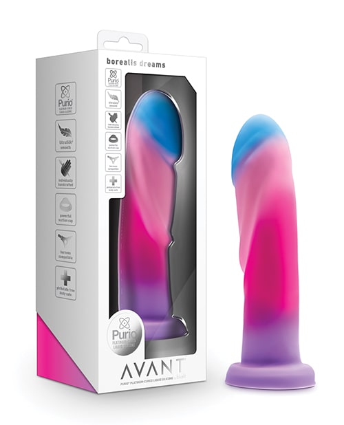 Avant Borealis Dreams Cotton Candy Silicone Dildo