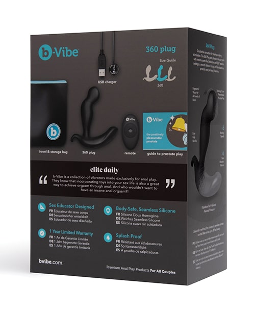 B-Vibe 360 Plug Prostate Vibrator | Melody's Room