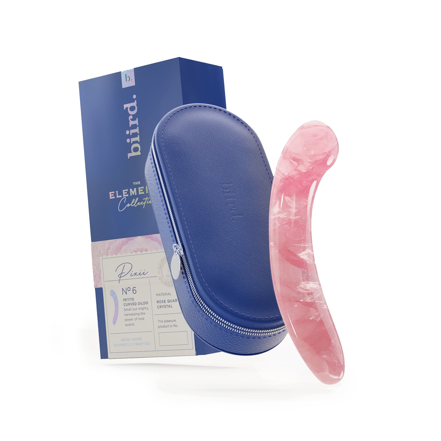 Biird Pixii Rose Quartz Dildo | Melody's Room