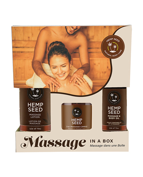 Earthly Body Hemp Seed Massage in a Box Set | Melody's Room