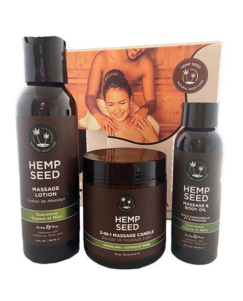 Earthly Body Hemp Seed Massage in a Box Set | Melody's Room