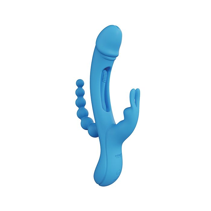 Trilux Kinky Finger Rabbit Vibrator w/ Anal Beads | Melody's Room