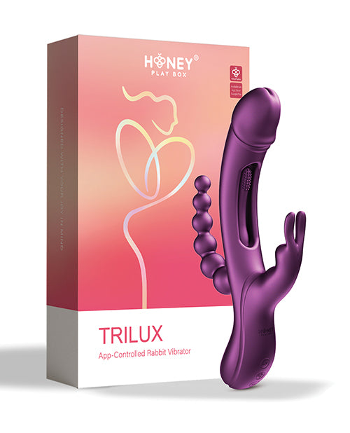 Trilux Kinky Finger Rabbit Vibrator w/ Anal Beads | Melody's Room