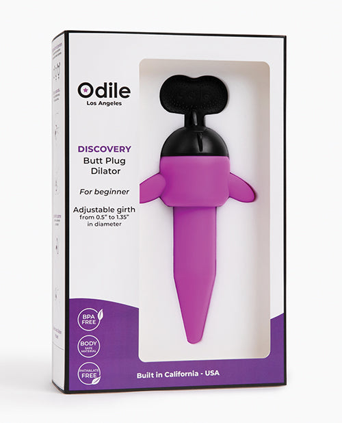 Odile Discovery Tapered Butt Plug Dilator in Purple | Melody's Room