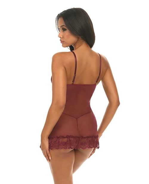 Valentine Zinfandel Lacey Babydoll w/ G-String | Melody's Room