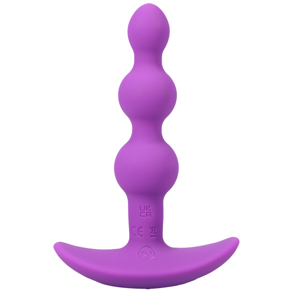 A Play Beaded Rechargeable Silicone Anal Plug w/Remote - Melody's Room