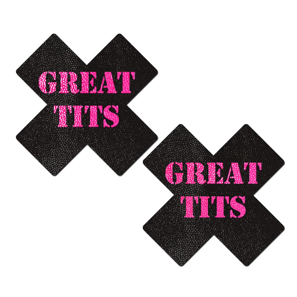 Pastease Great Tits Crosses Nipple Covers - Melody's Room