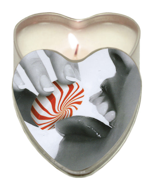 Mint 4-in-1 Edible Suntouched Heart Shaped Massage Candles - Melody's Room