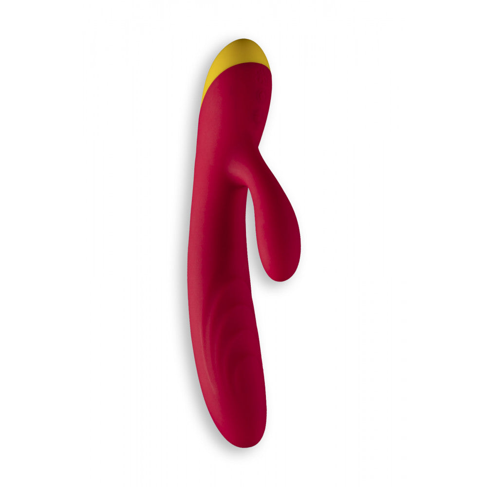 ROMP Jazz Red Silicone Rabbit Vibrator - Melody's Room