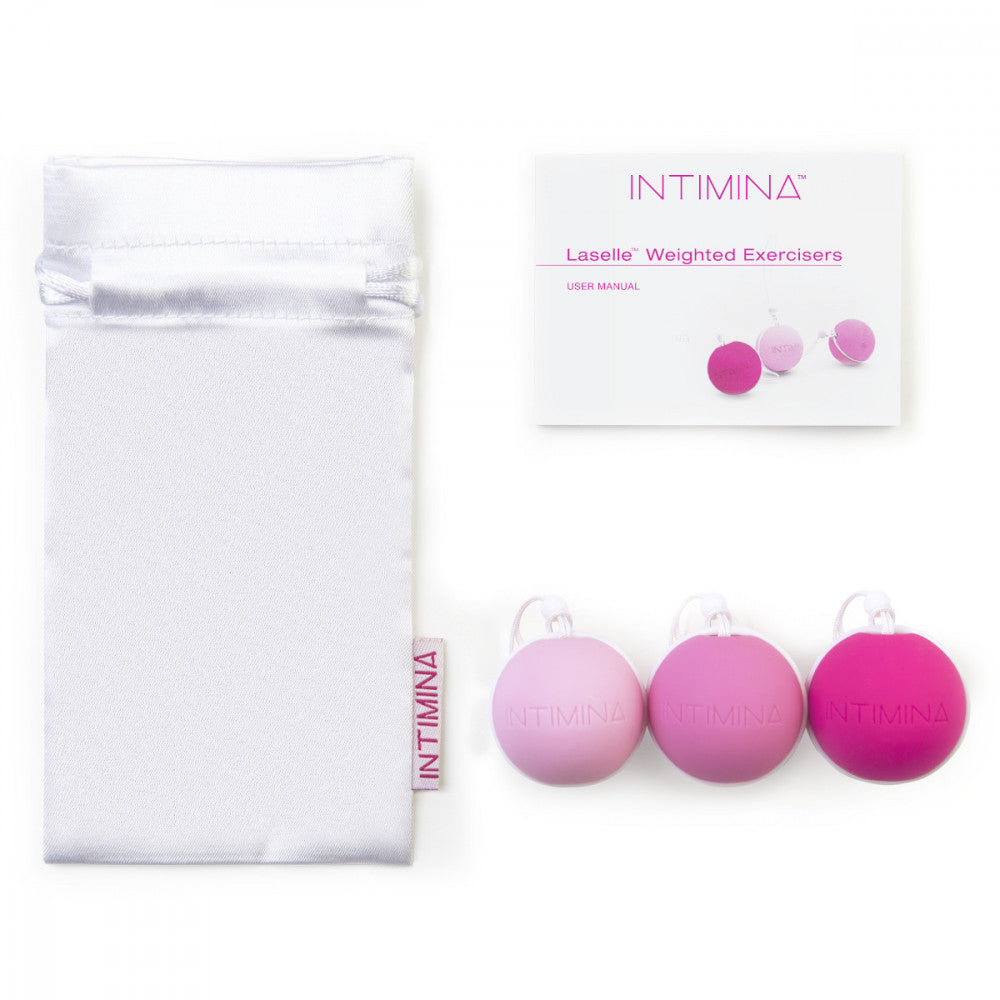 Intimina Laselle Routine Exercise Balls SET of 3 Pelvic Floor Weights …