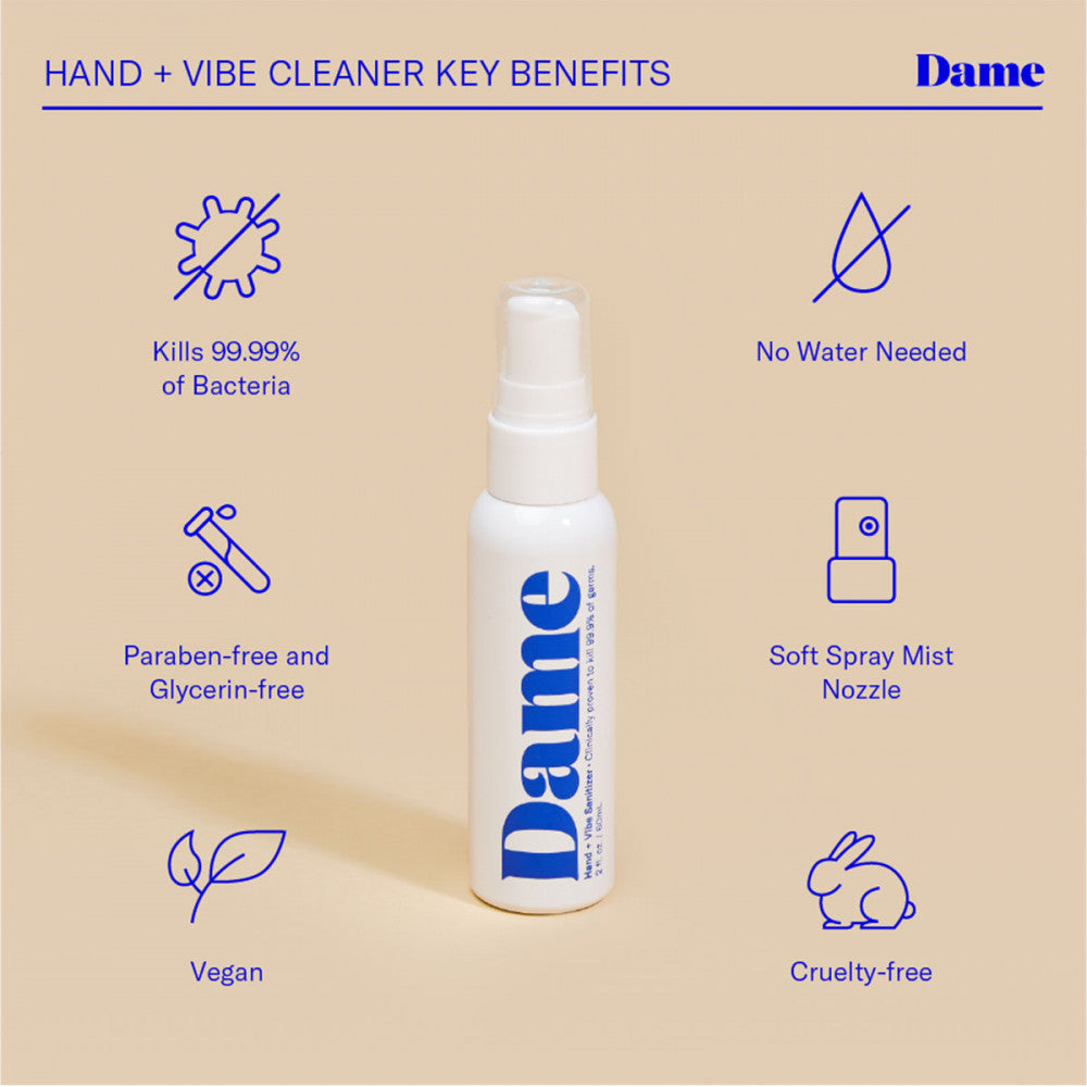 Hand + Vibe Sex Toy Cleaner by Dame - Melody's Room