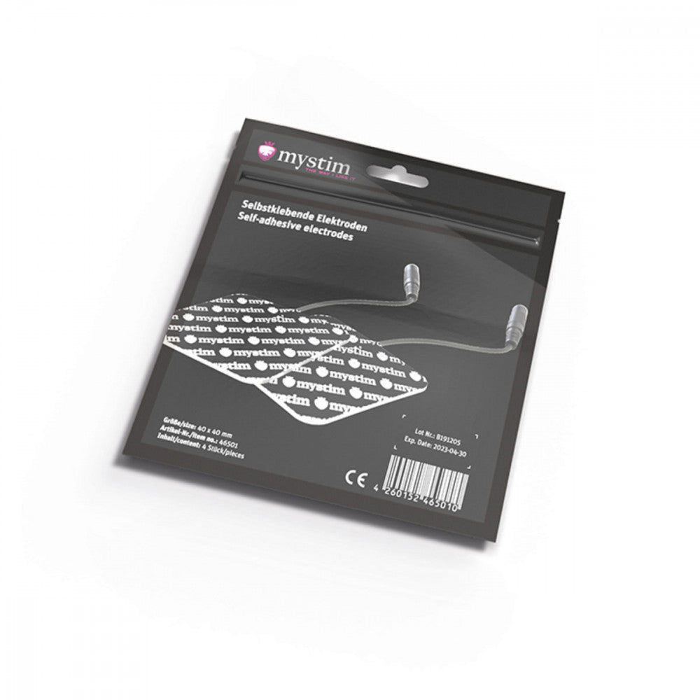 Mystim Electrodes 4pk, Square - Melody's Room E-stim