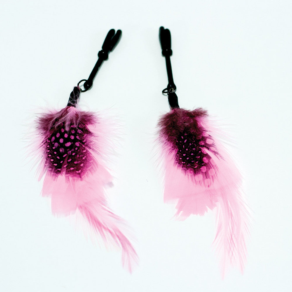 Sex Kitten Feather Nipple Clamps - Melody's Room