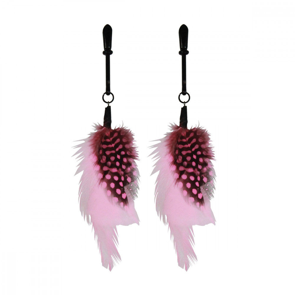 Sex Kitten Feather Nipple Clamps - Melody's Room