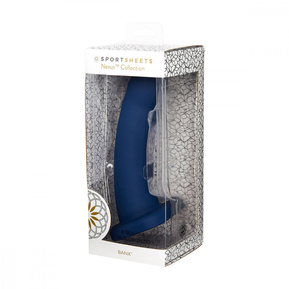 Nexus Dil Banx 8" Navy Dildo by Sportsheets - Melody's Room