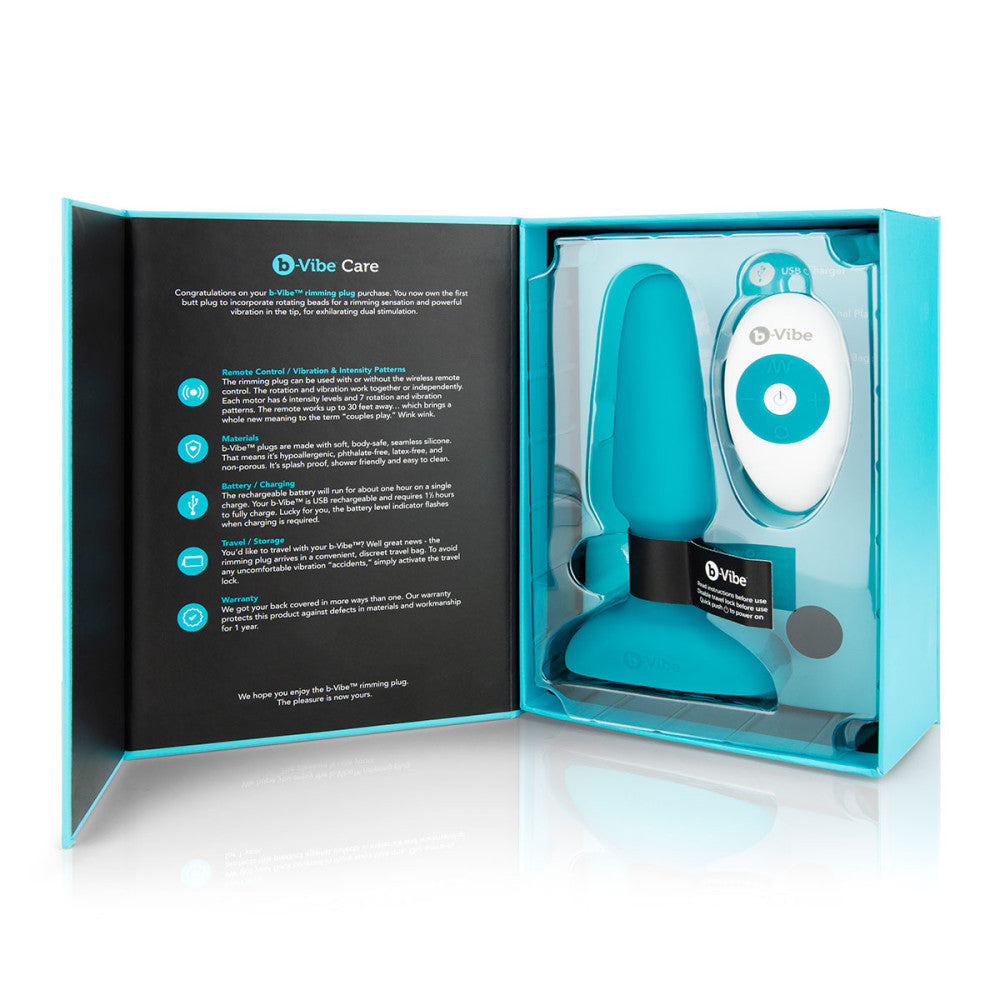 B-Vibe Rimming Plug 2 with Remote Control - Melody's Room