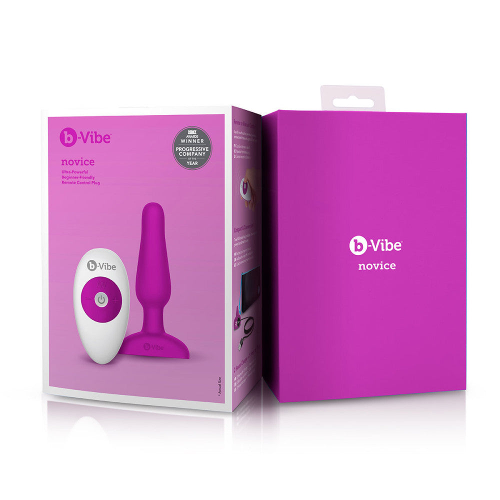 B-Vibe Fuchsia Novice Booty Plug - Melody's Room