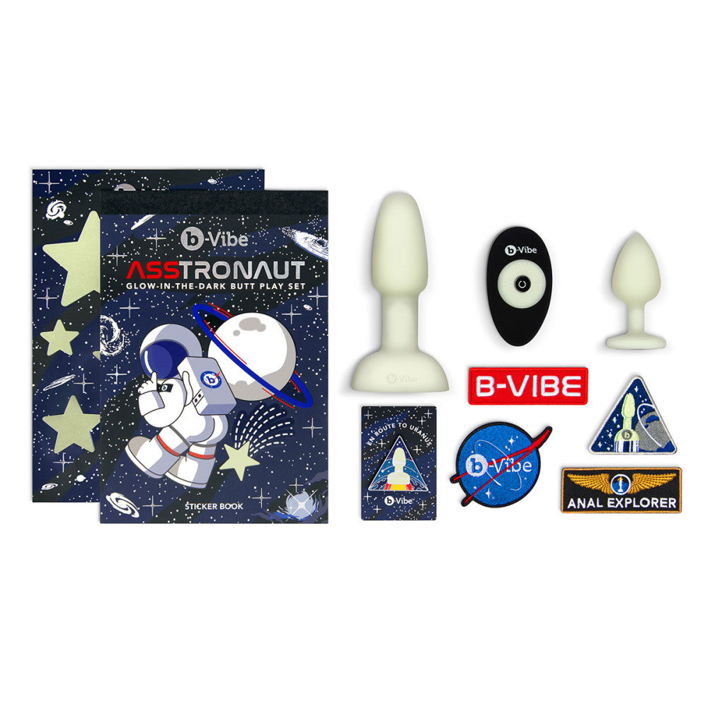 B-Vibe ASStronaut Glow-in-the-Dark Butt Play Set - Melody's Room