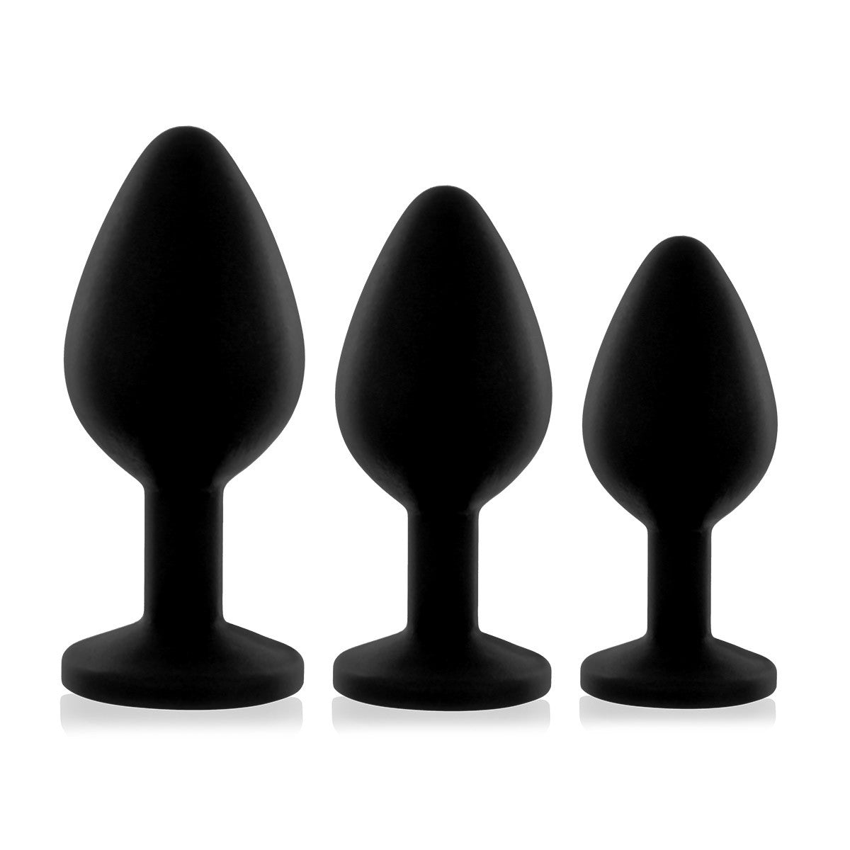 Black Rianne S Booty Plug Trainer Set 3-Pack - Melody's Room