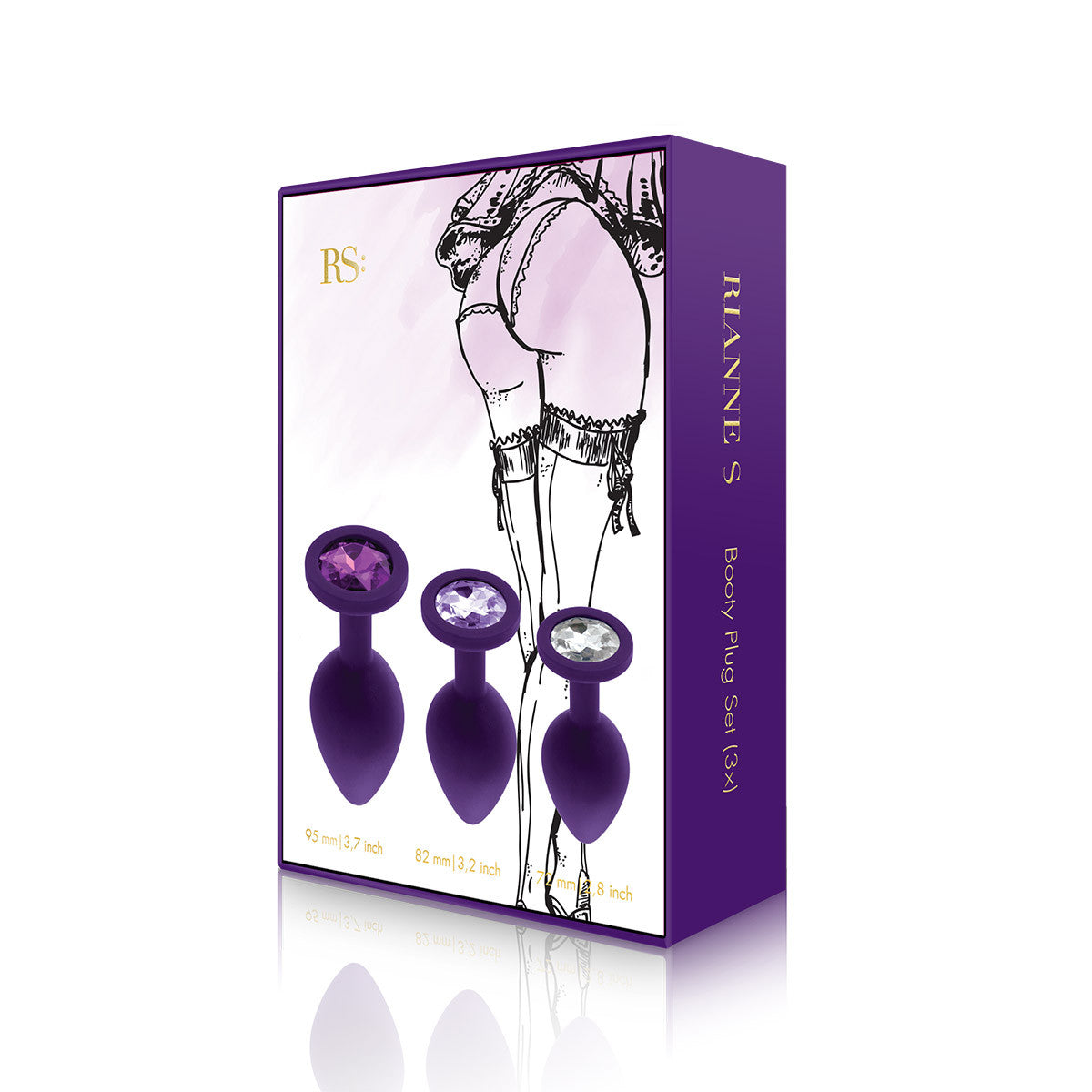 Purple Rianne S Booty Plug Trainer Set 3-Pack - Melody's Room