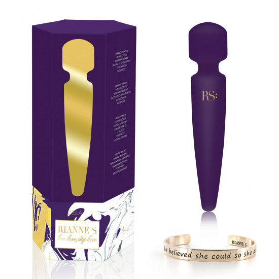 Rianne S Bella Purple Massager Wand and Bracelet (Packaging) - Melody's Room