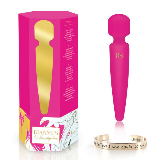 Rianne S Bella French Rose Massager Wand and Bracelet (Packaging) - Melody's Room