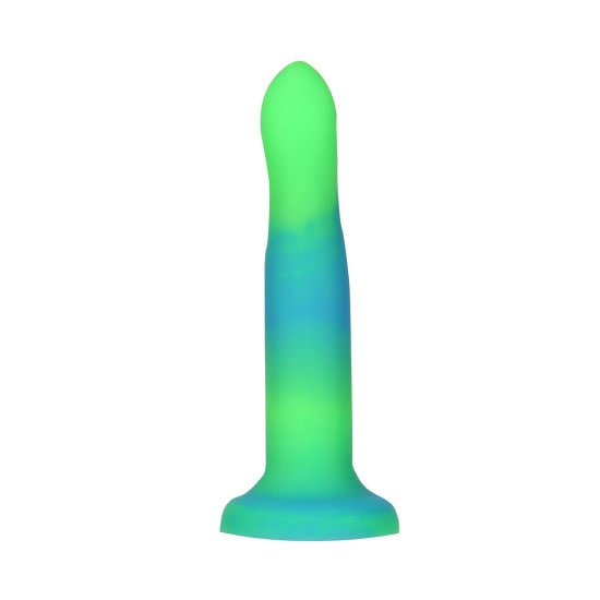 BMS Addiction Glow-in-the-Dark Green Blue Rave 8" Dildo | Melody's Room