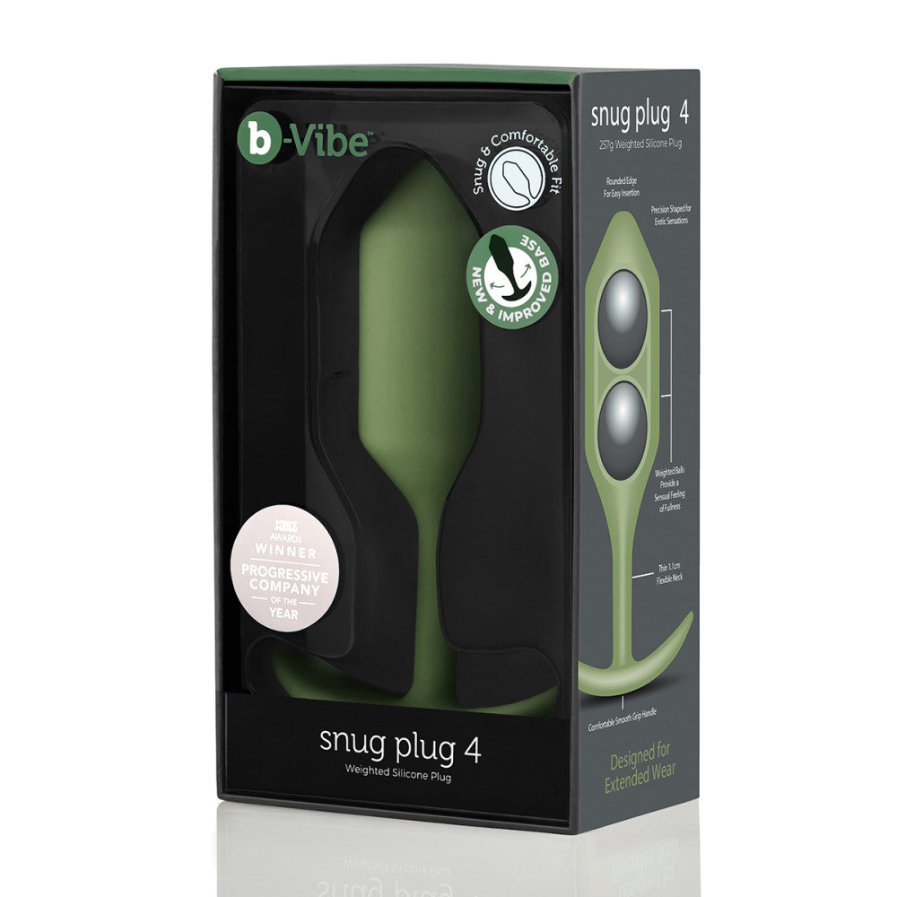 B-Vibe Snug Plug 4 XL Black Anal Toys - Melody's Room