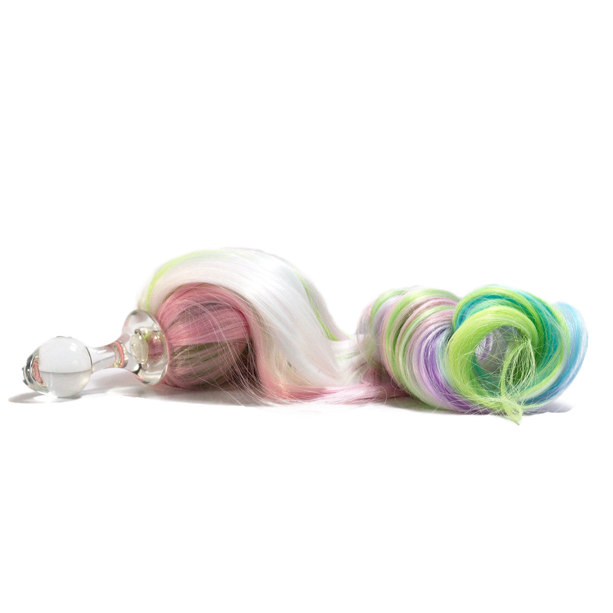 Pastel Rainbow Crystal Minx Detachable My Lil Pony Tail