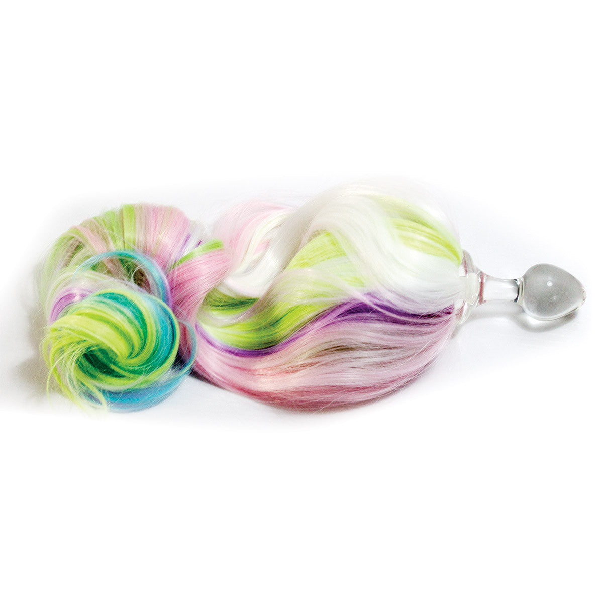 Pastel Rainbow Crystal Minx Detachable My Lil Pony Tail