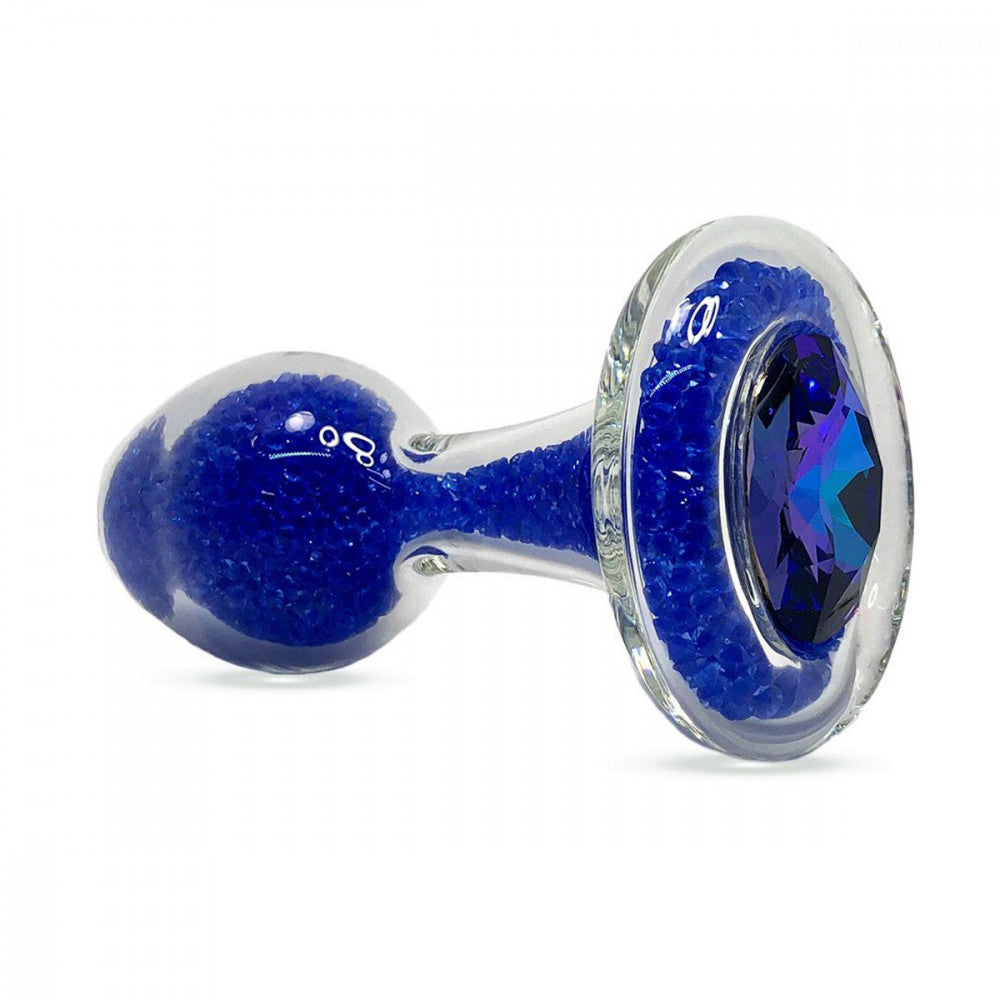 Crystal Delights Blue Sparkle Anal Plug - Melody's Room