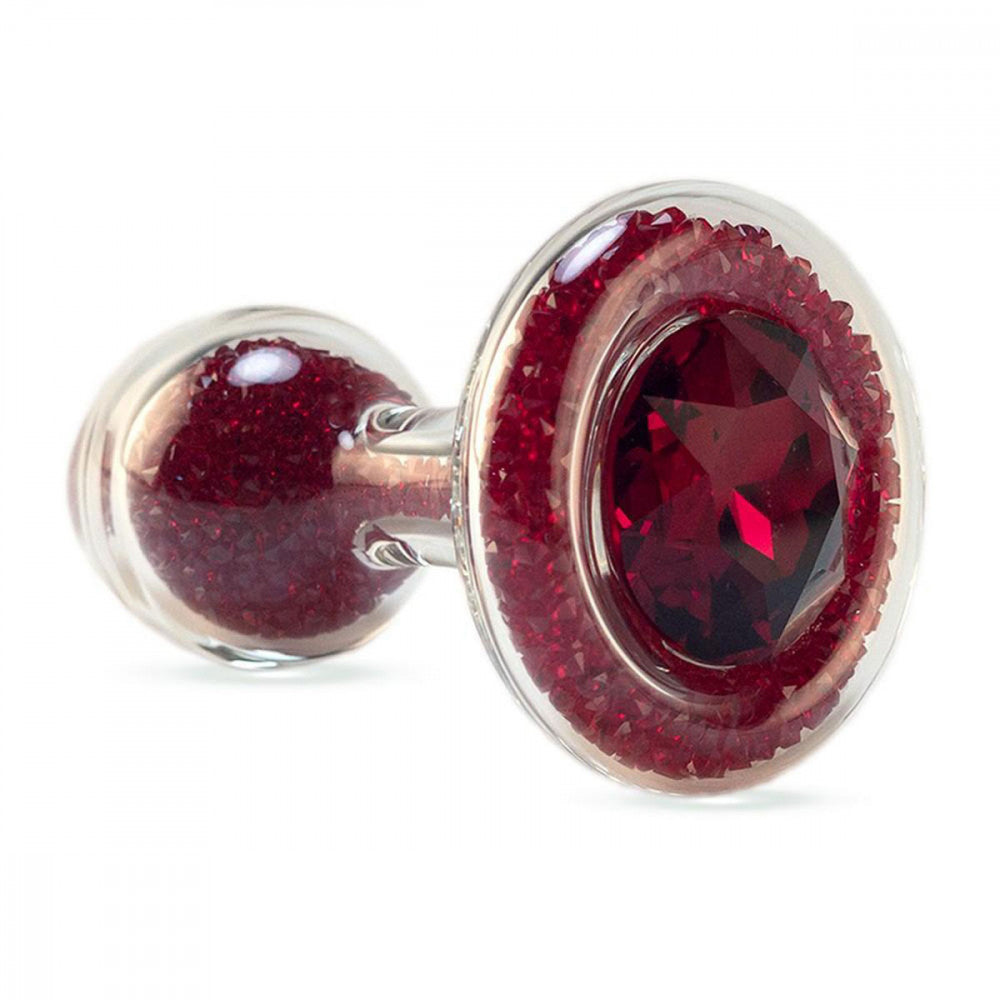 Crystal Delights Red Sparkle Anal Plug - Melody's Room