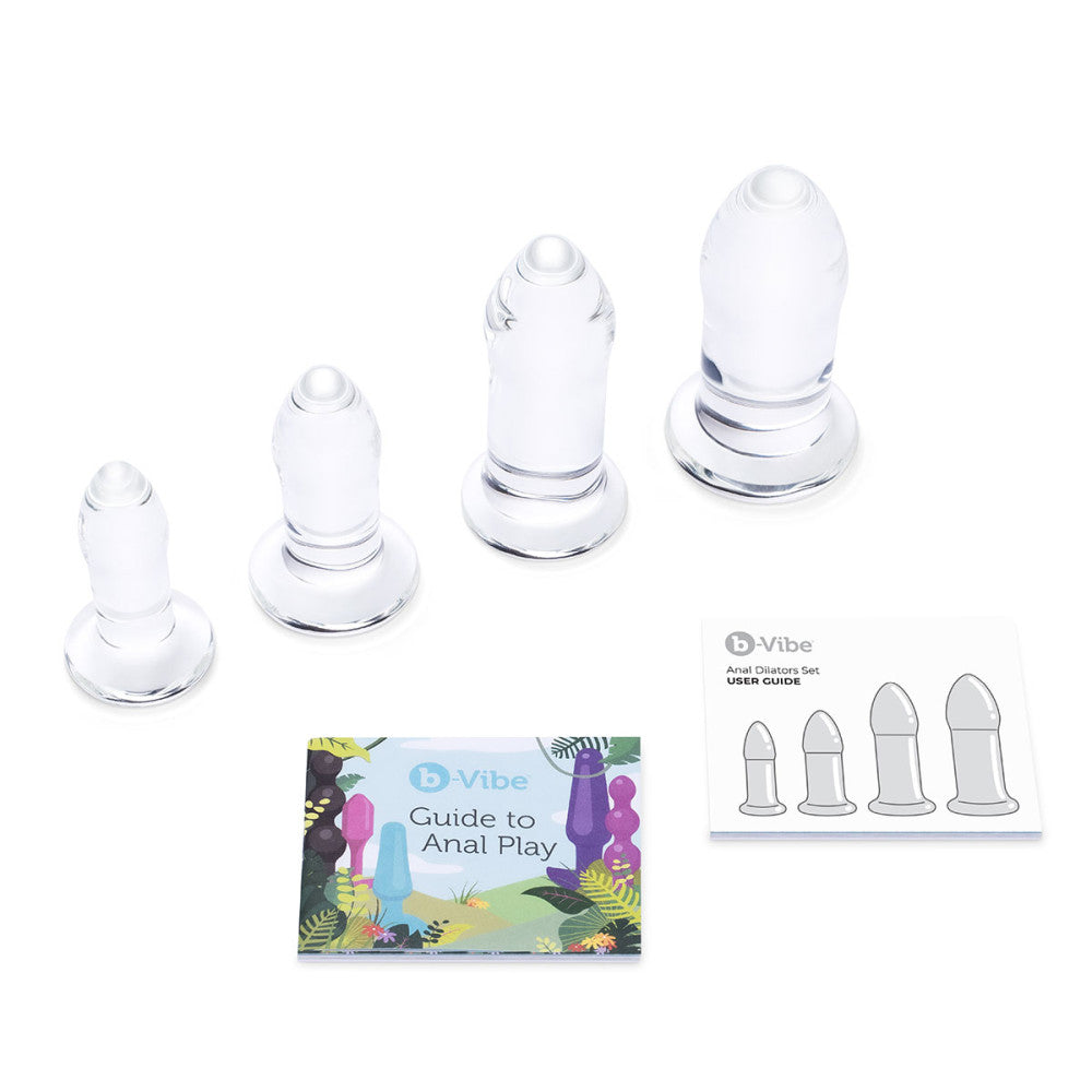 B-Vibe Glass Anal Dilators Set - Melody's Room