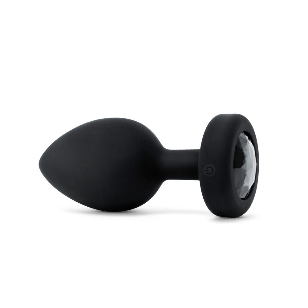 Black Vibrating Jewel Plug 2XL - Melody's Room