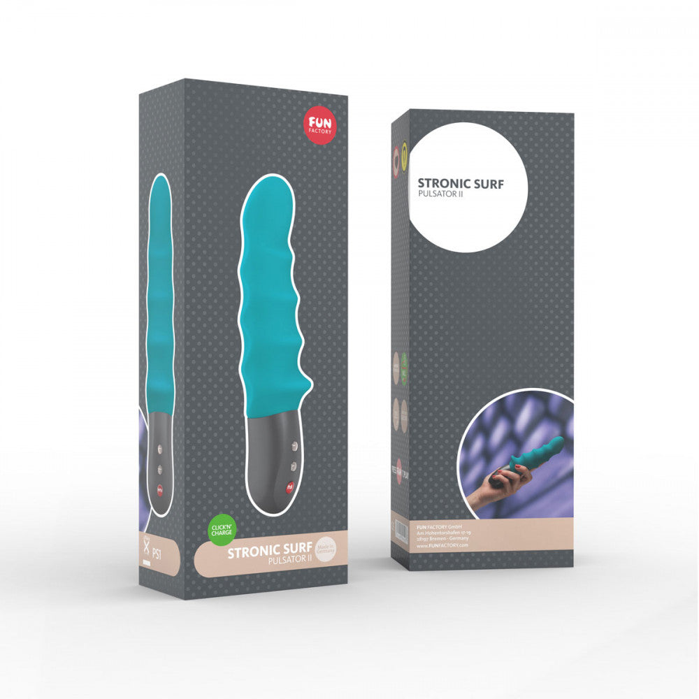 Petrol Blue Fun Factory Stronic Surf G-Spot Vibrator (Packaging) - Melody's Room