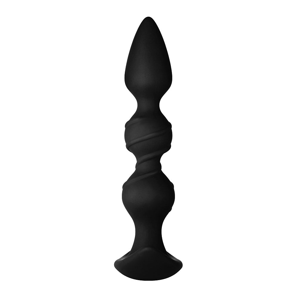 FORTO F-42 Black Spiral Anal Beads - Melody's Room