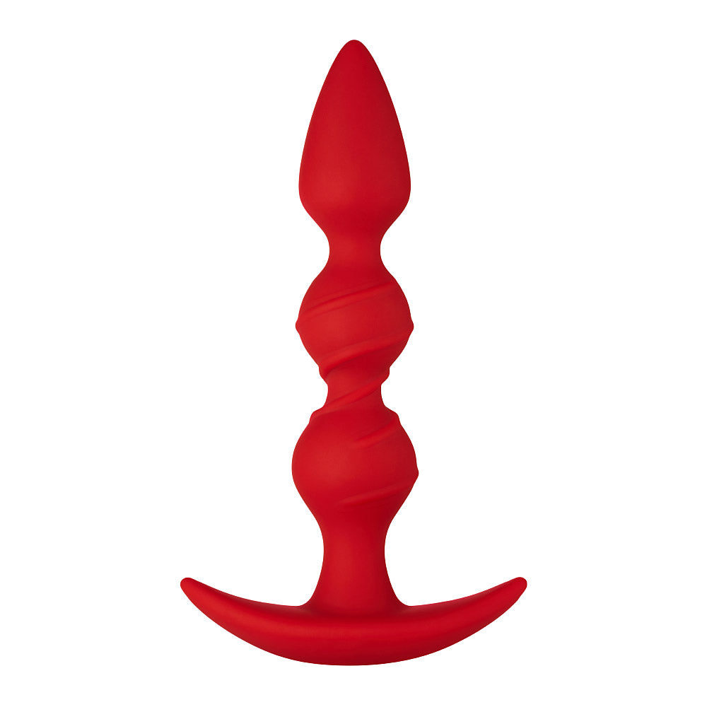 FORTO F-42 Red Spiral Anal Beads - Melody's Room